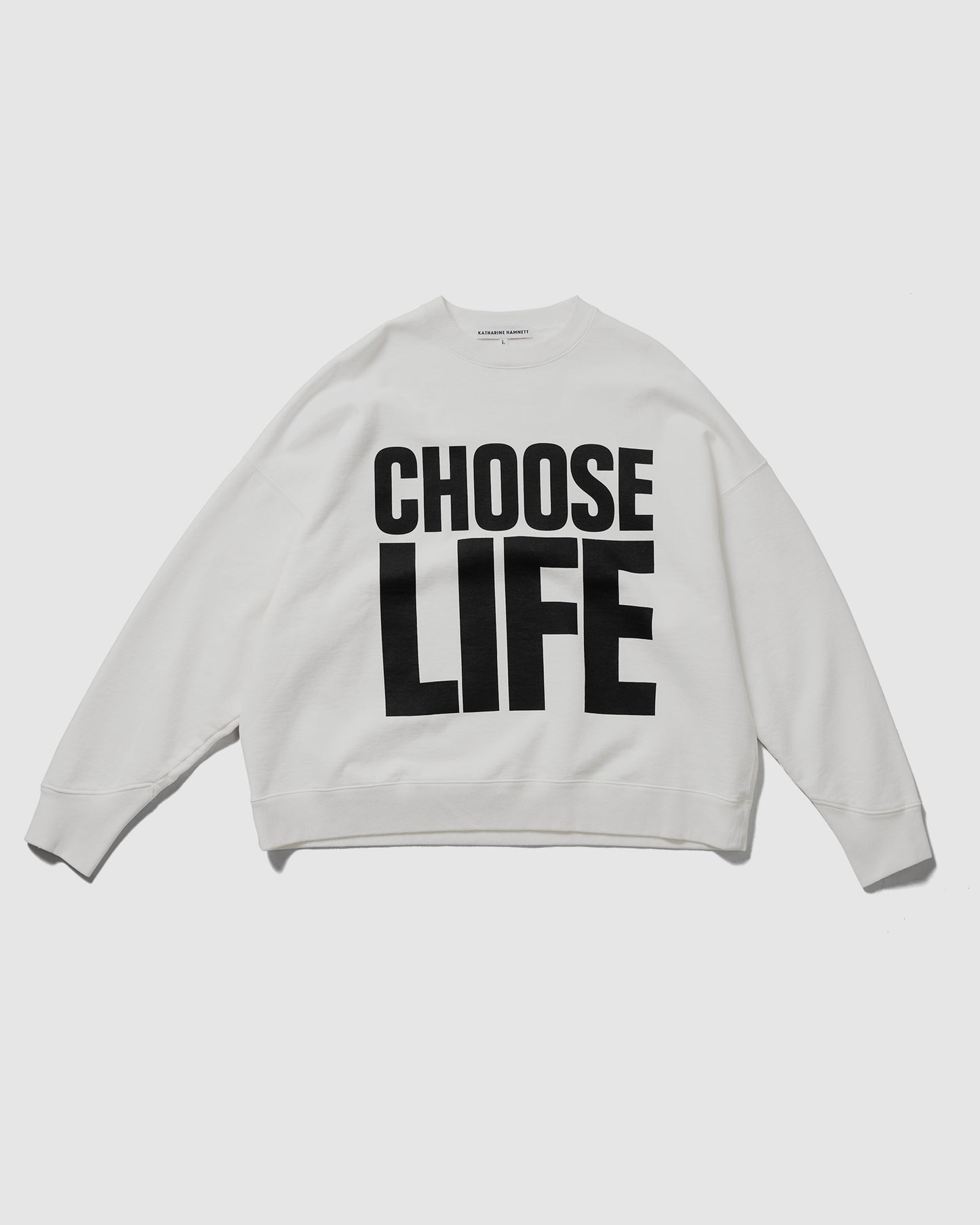 ORGANIC SLOGAN PULLOVER WHITE