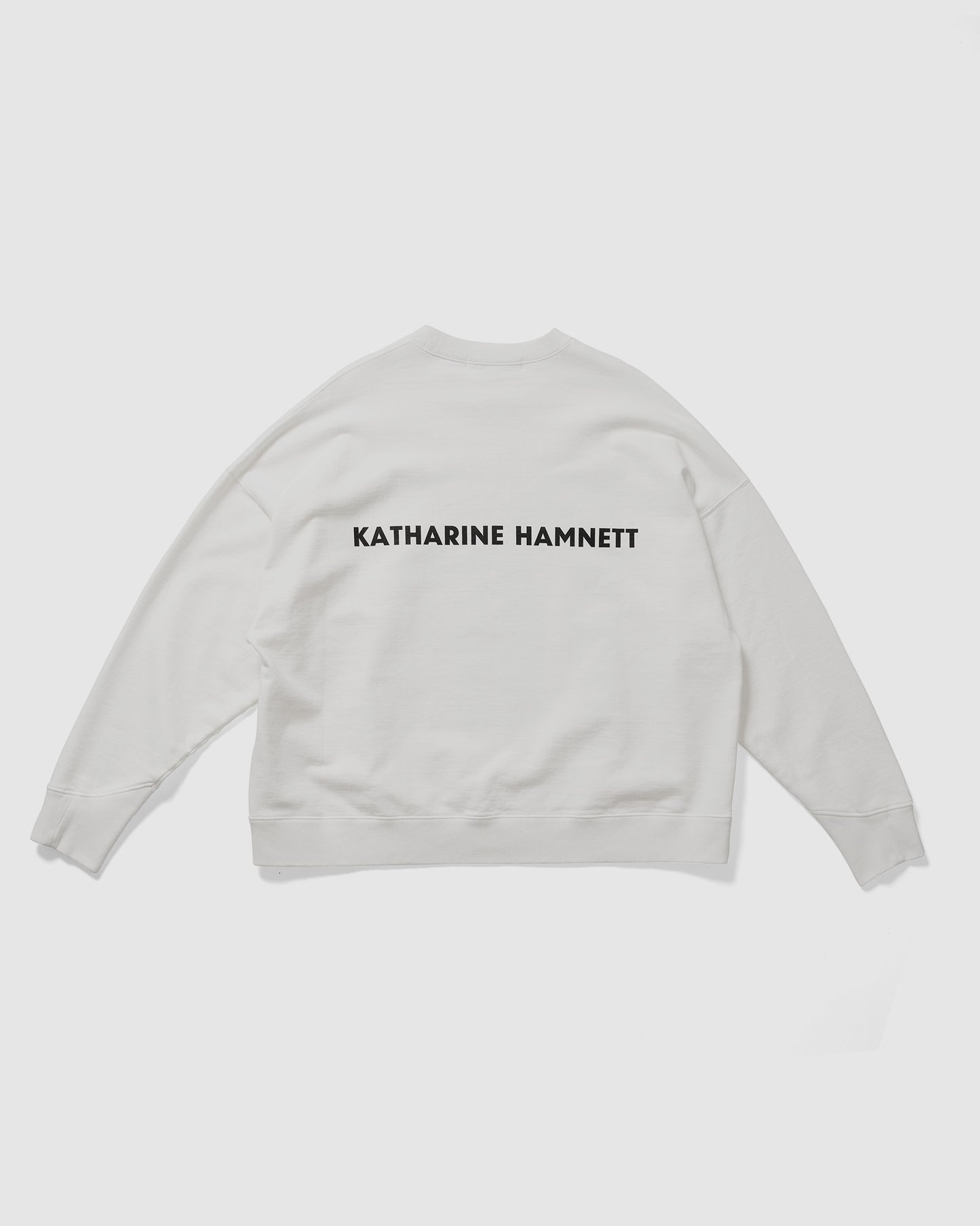 ORGANIC SLOGAN PULLOVER WHITE