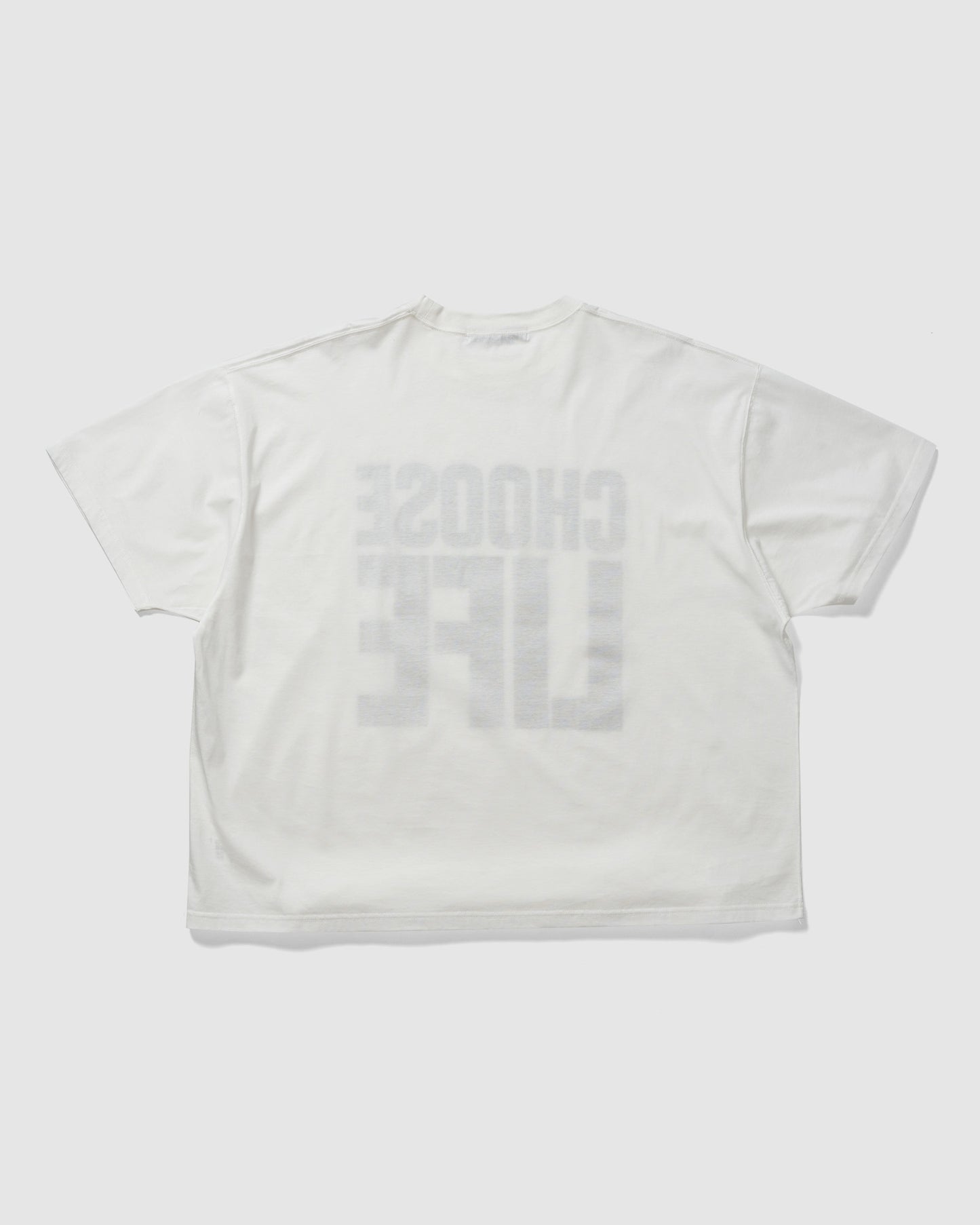 SLOGAN BIG TEE CHOOSE LIFE WHITE
