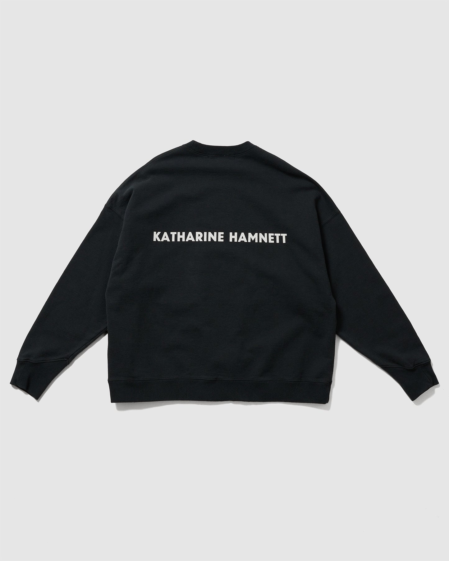 ORGANIC SLOGAN PULLOVER BLACK