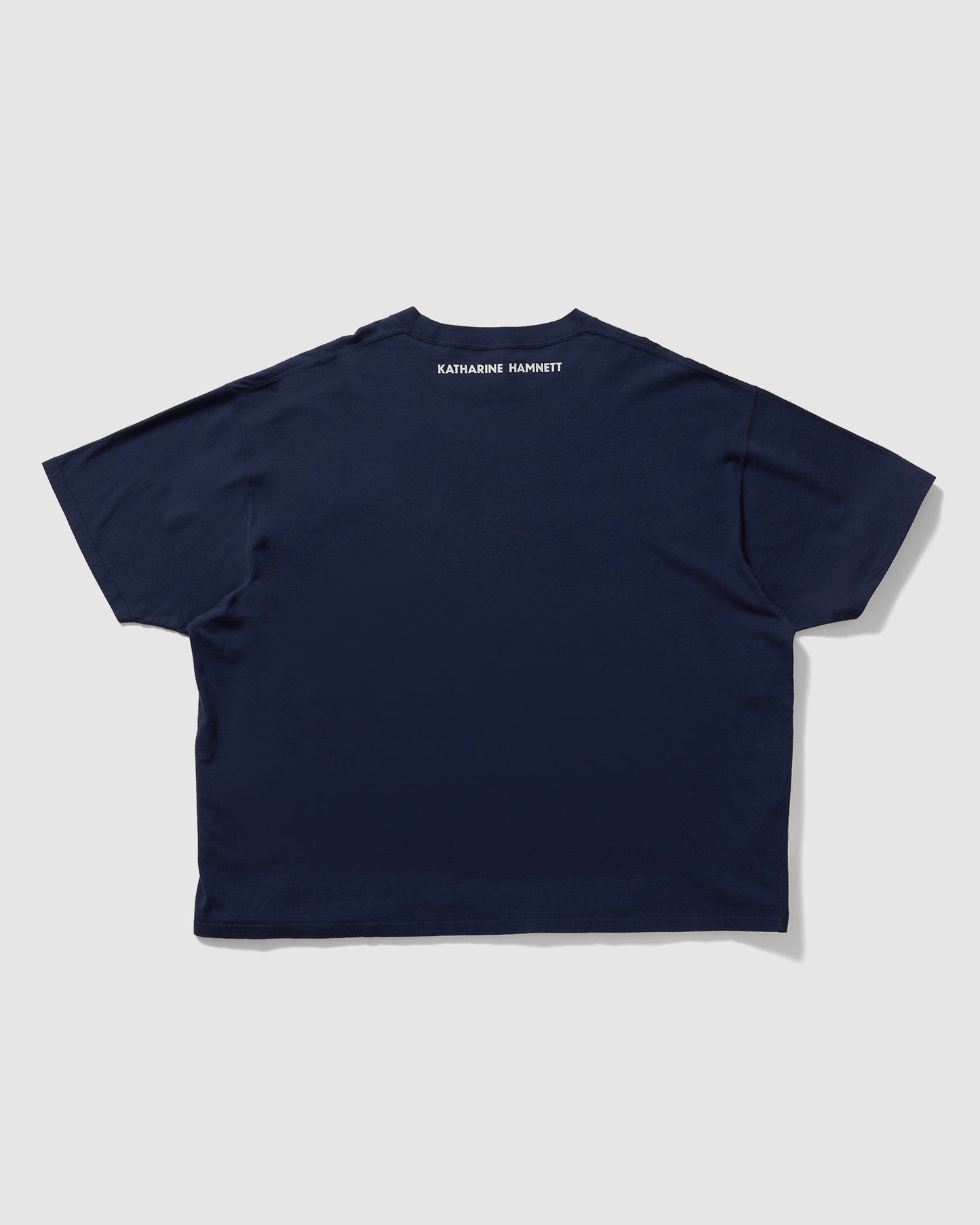 SLOGAN TEE PEACE NAVY