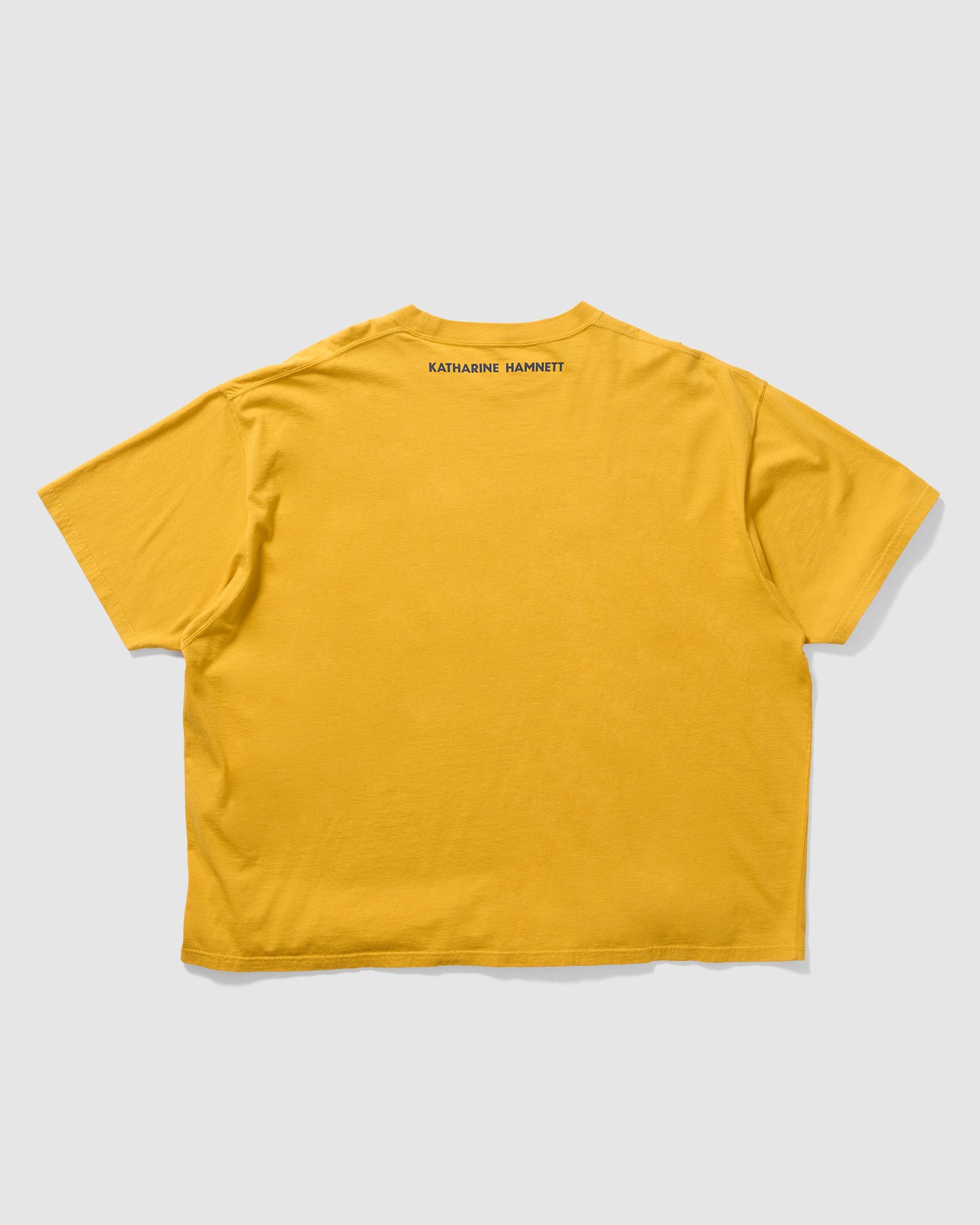SLOGAN TEE PEACE YELLOW