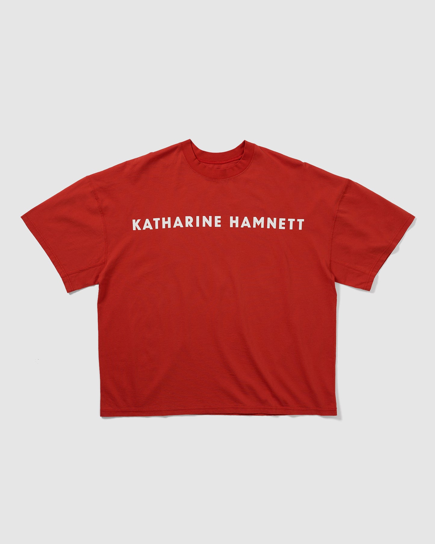 OVERSIZED LOGO TEE RED