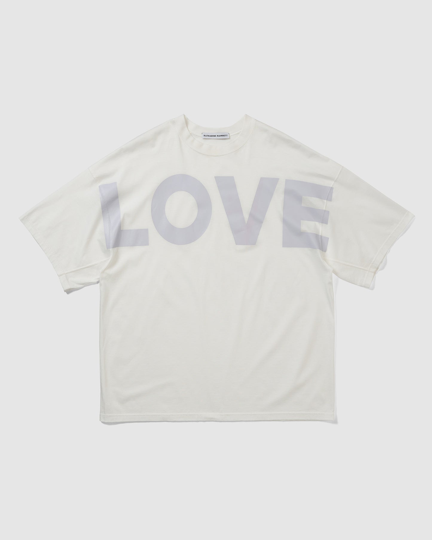 OVERSIZED SLOGAN TEE (BIGLOVE) WHITE