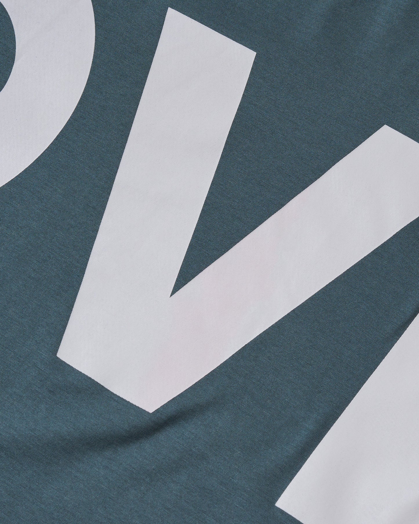 OVERSIZED SLOGAN TEE (BIGLOVE) GREEN