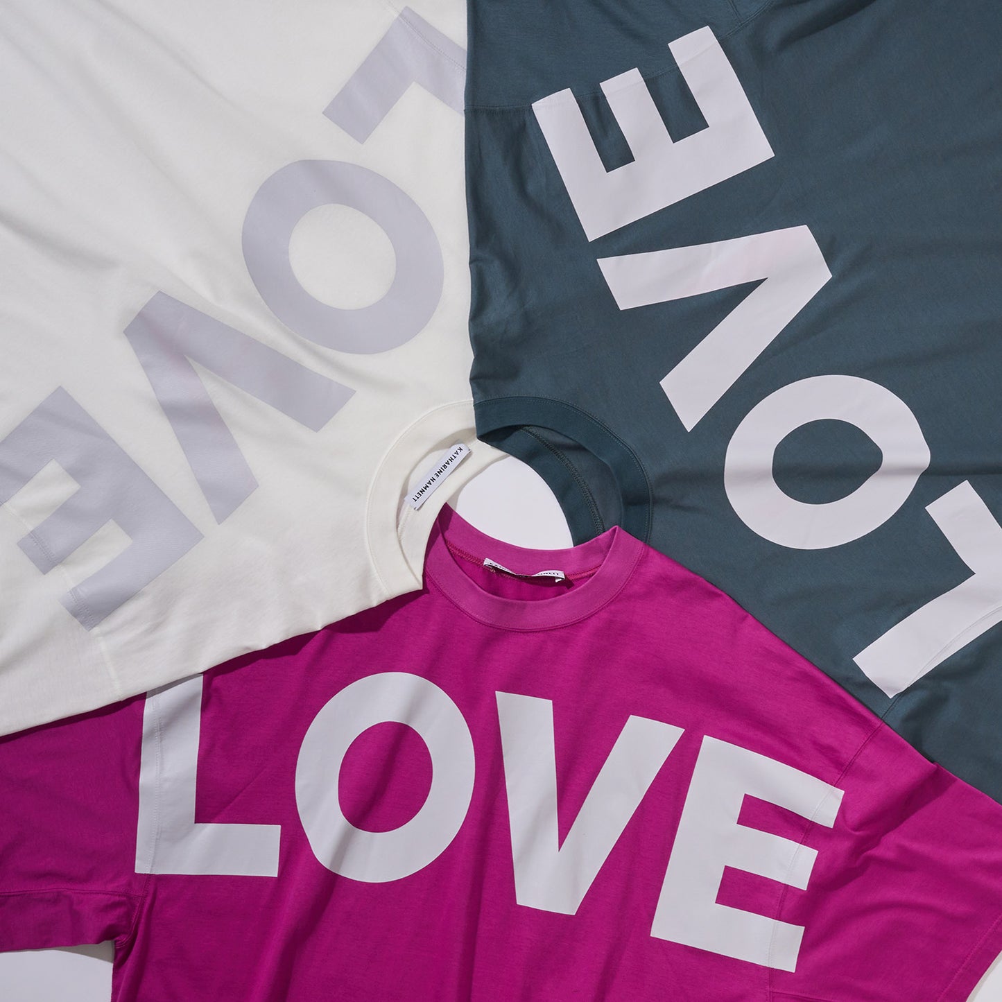 OVERSIZED SLOGAN TEE (BIGLOVE) GREEN