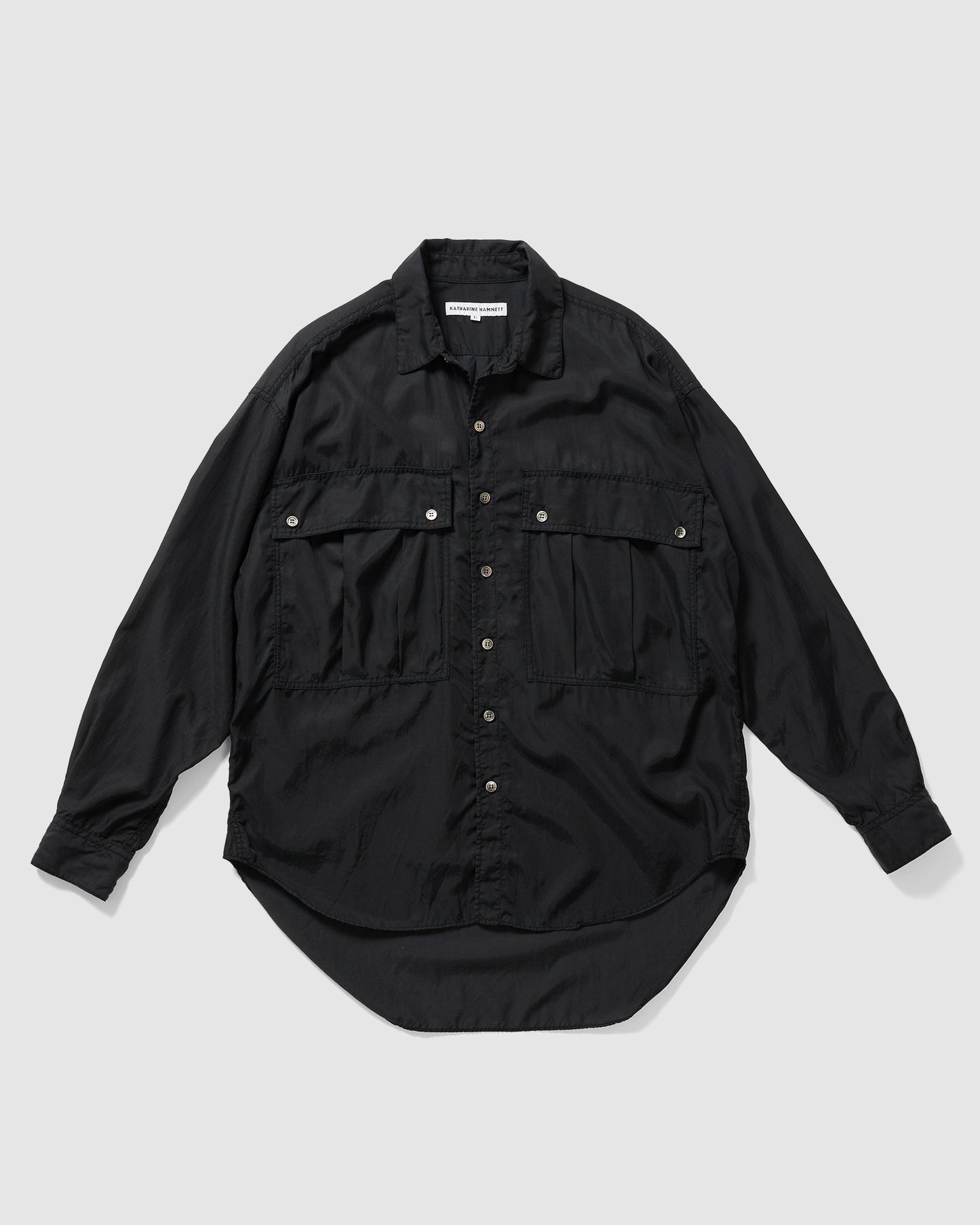 PARACHUTE LONG TAIL SHIRT BLACK