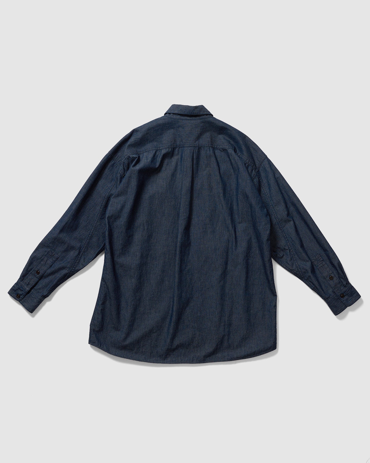 ORGANIC DENIM MULTI POCKET SHIRT BLUE